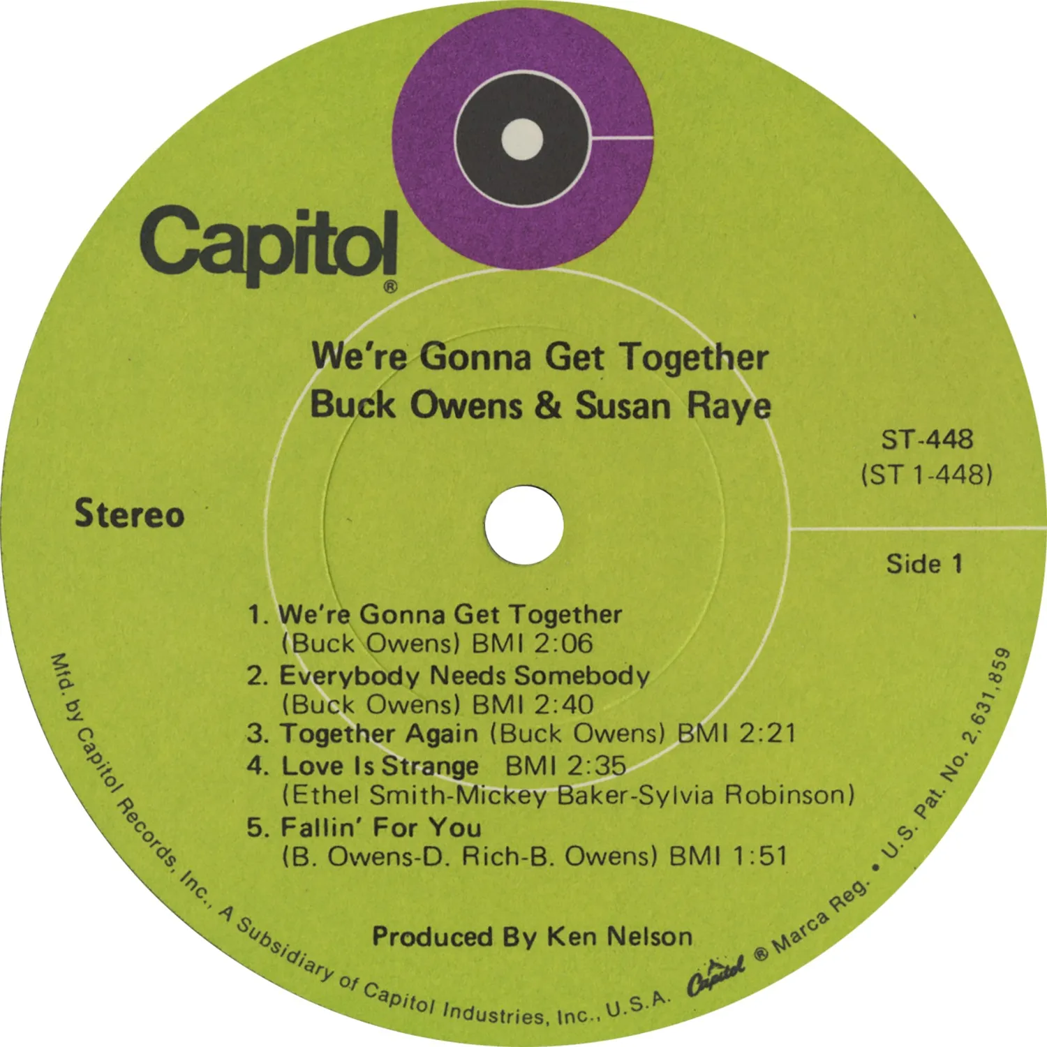 Omnivore Buck Owens Susan Raye Gonna Get Together vinyle vintage