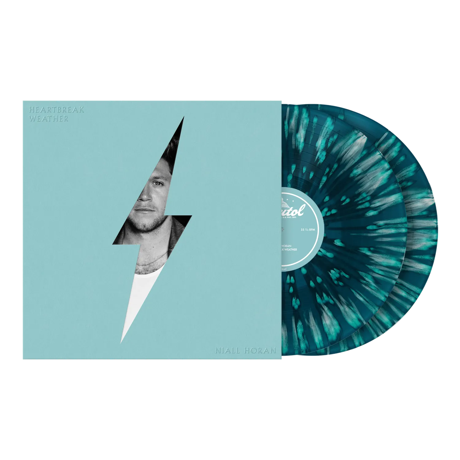 EMI Niall Horan Heartbreak Weather 2LP vinyle bleu splatter