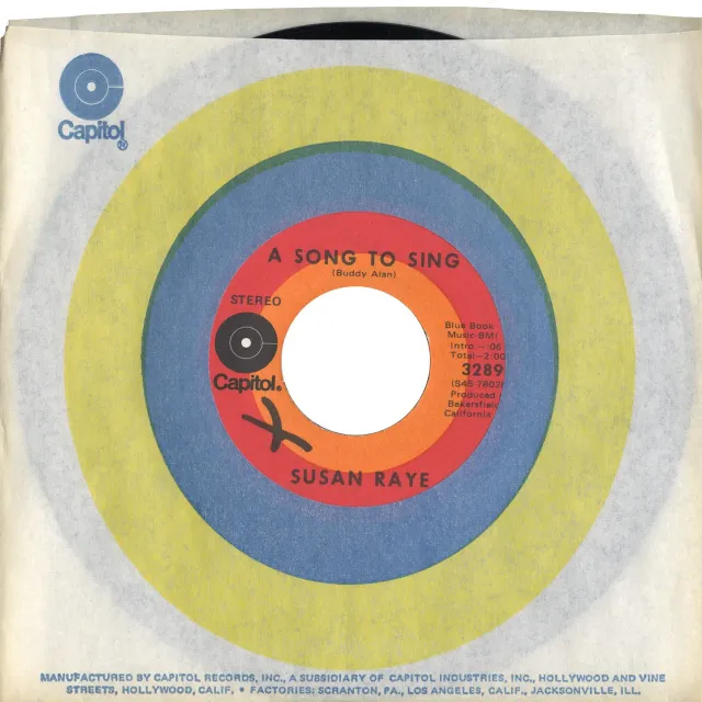 Omnivore Recordings Susan Raye A Song To Sing 45 tours 7" vintage