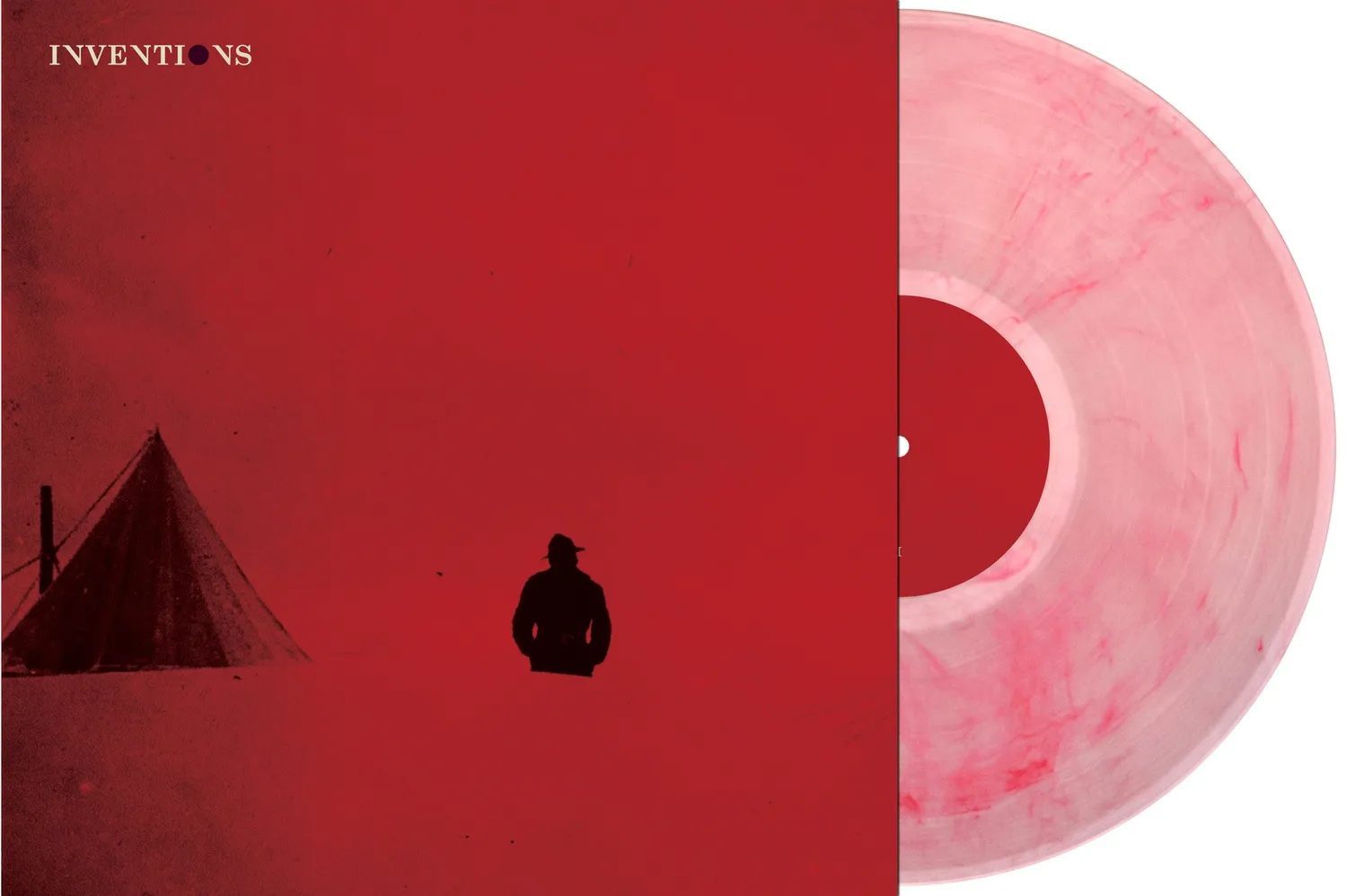 Inventions Remixed LP vinyle transparent stries rouges électro