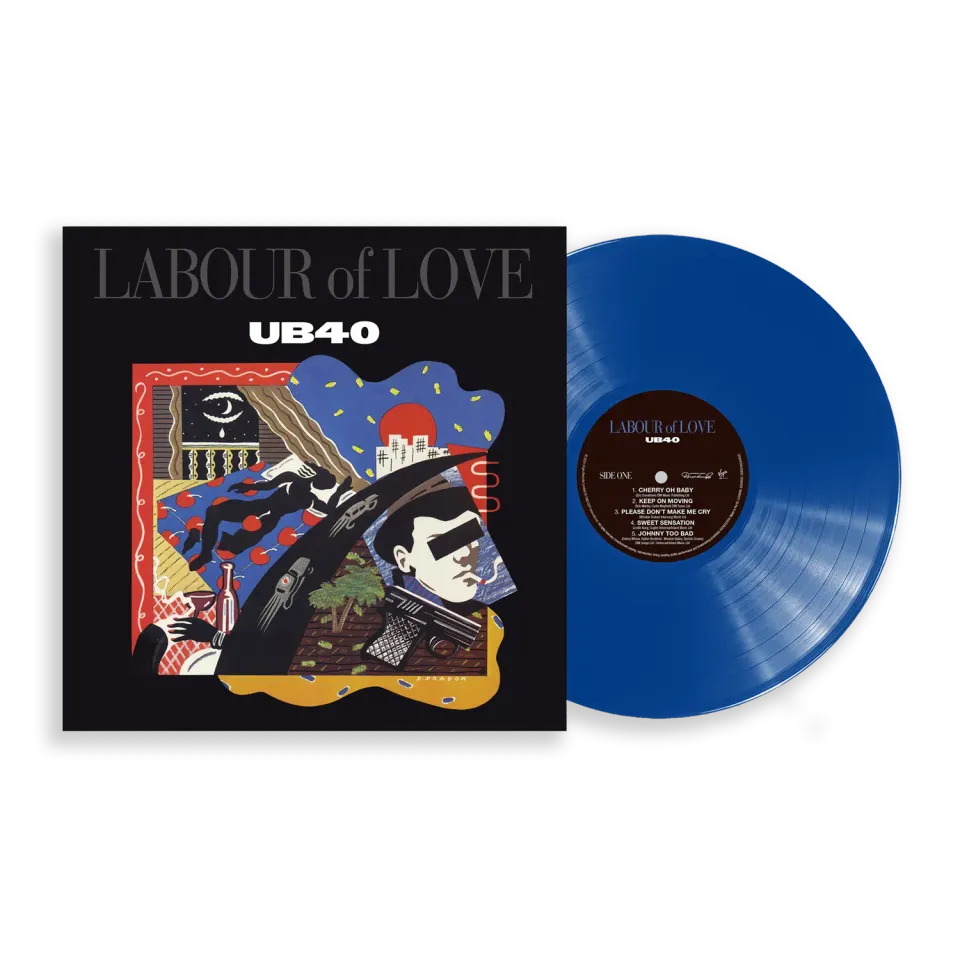 EMI UB40 Labour Of Love vinyle bleu 140g