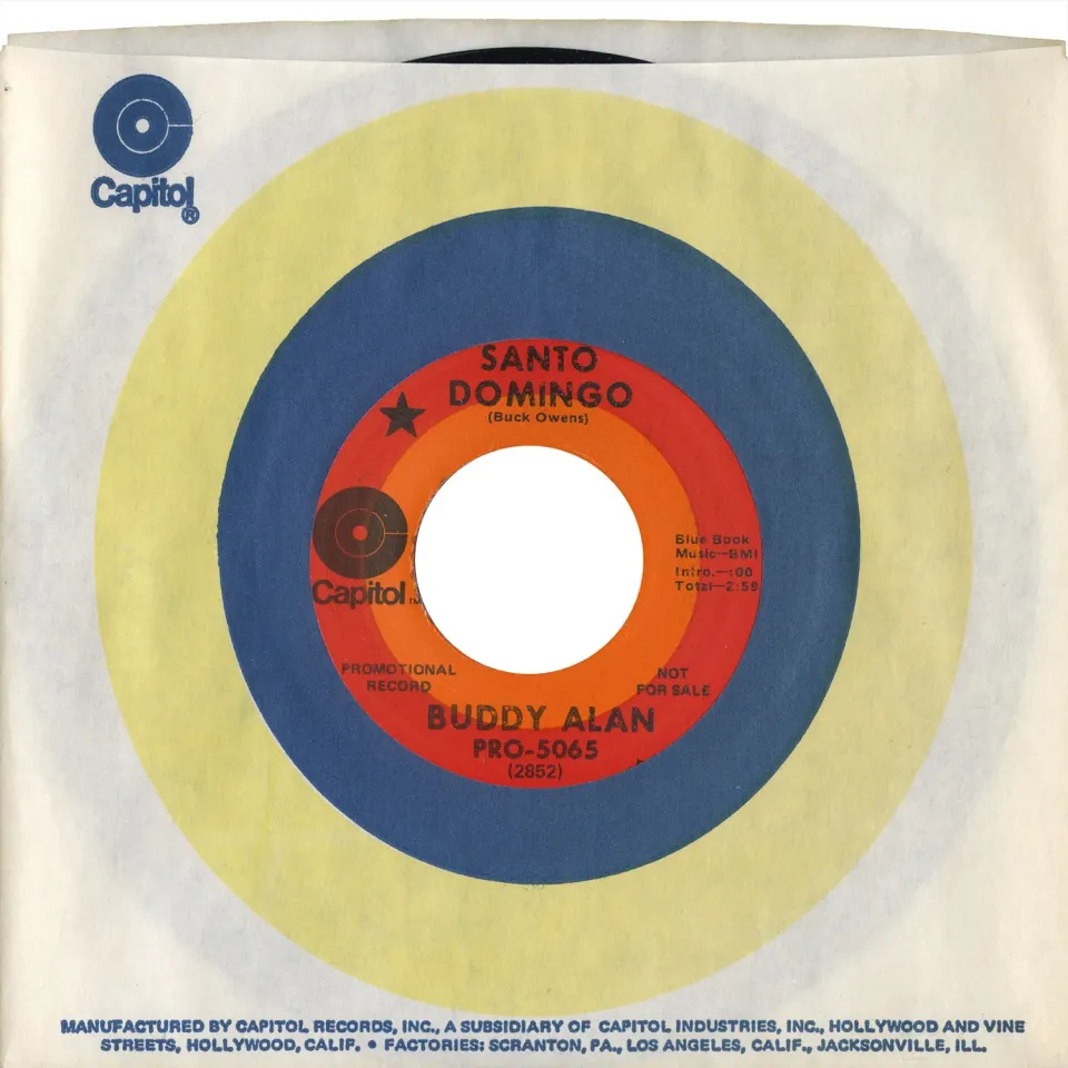 Omnivore Buddy Alan Santo Domingo 45 tours vintage single