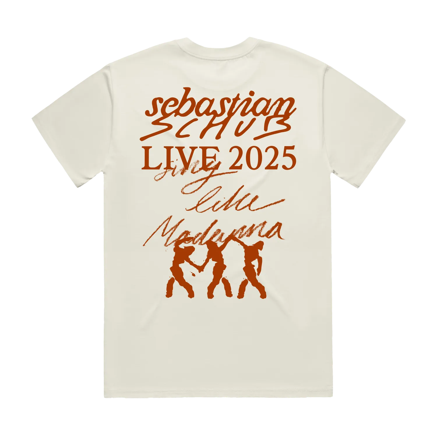 EMI Sing Like Madonna 2025 Tour t-shirt crème coton