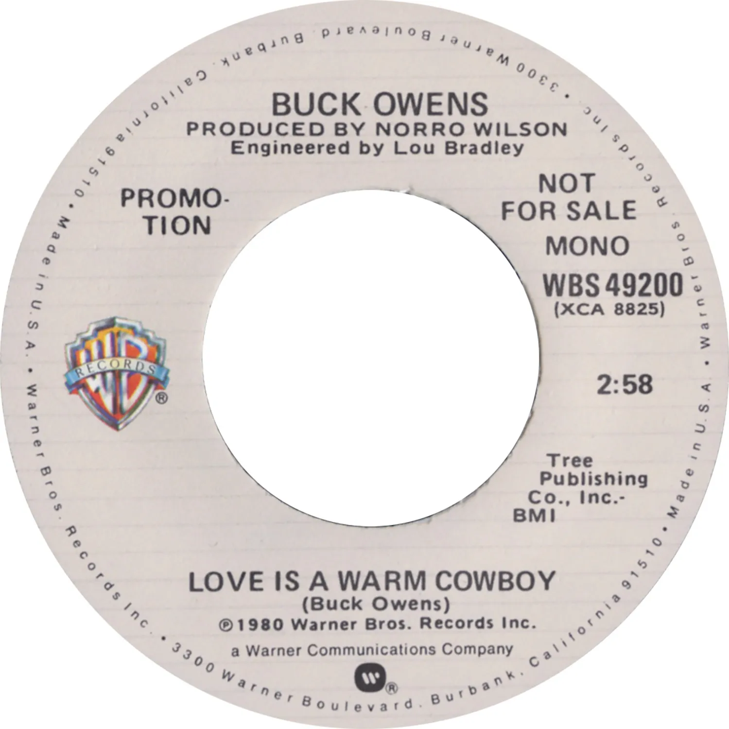 Omnivore Recordings Buck Owens Love Is A Warm Cowboy 45 tours