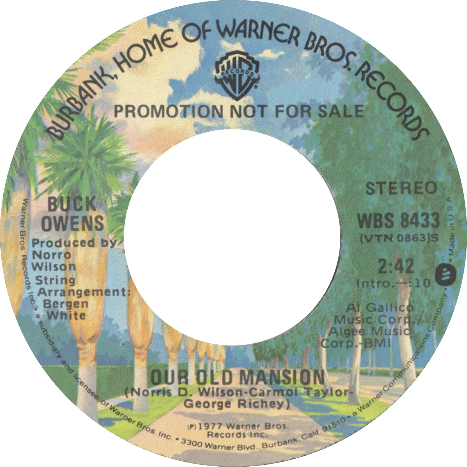 Omnivore Recordings Buck Owens Our Old Mansion vinyle 7 pouces