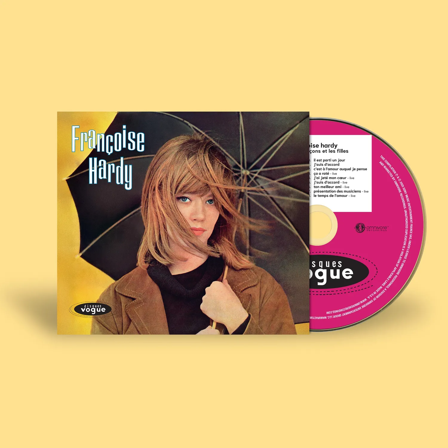 Omnivore Recordings Françoise Hardy Tous Les Garçons CD remasterisé