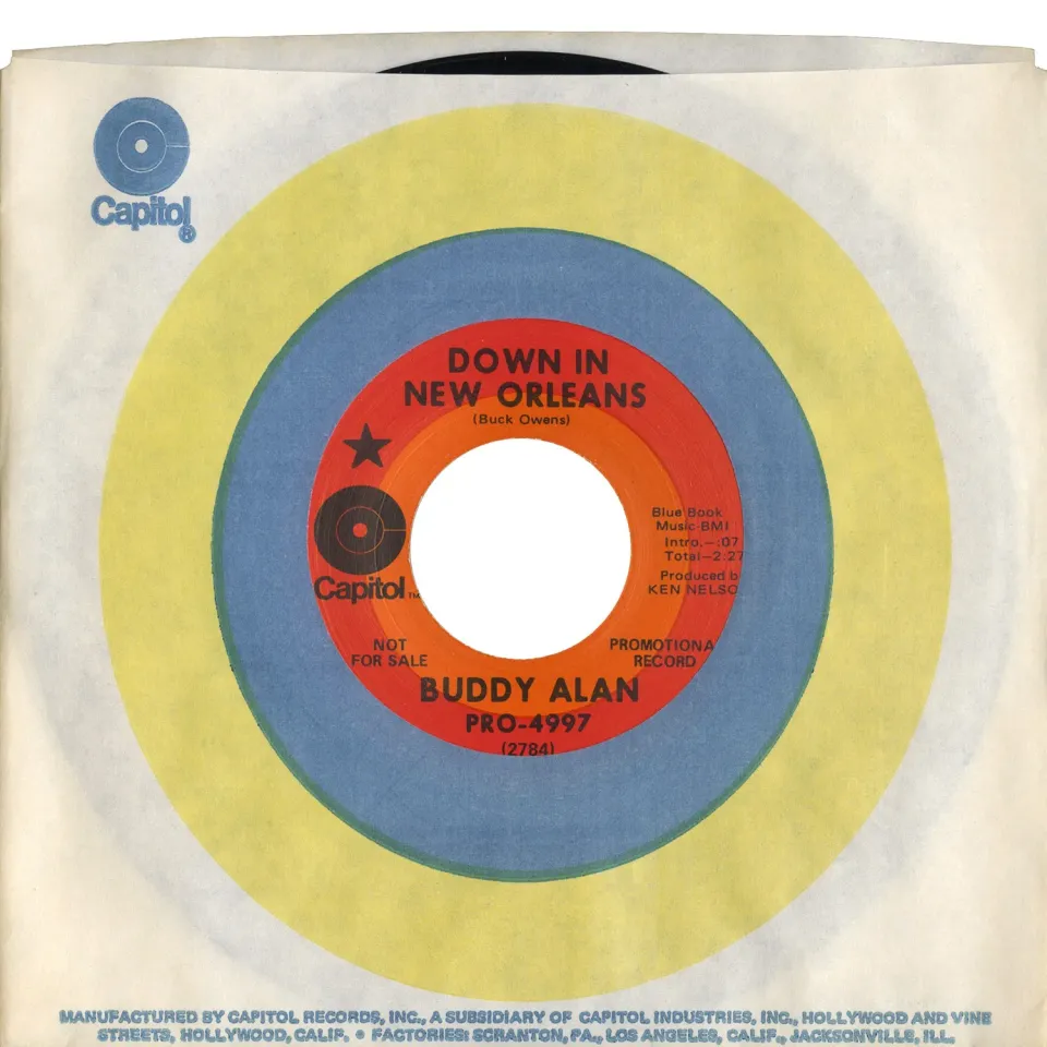 Omnivore Buddy Alan Down In New Orleans vinyle 7 pouces vintage