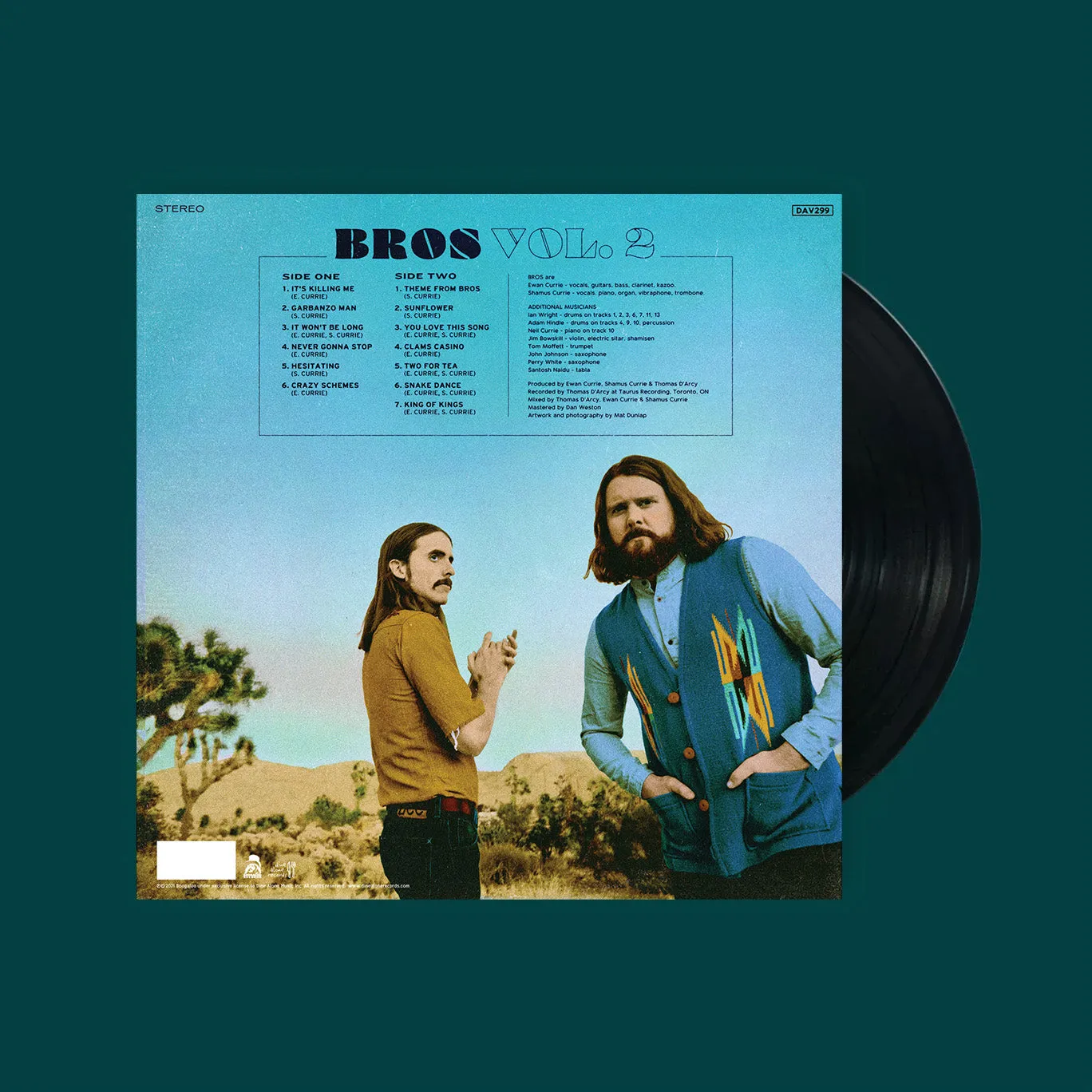 BROS Vol. 2 vinyle LP noir 13 titres