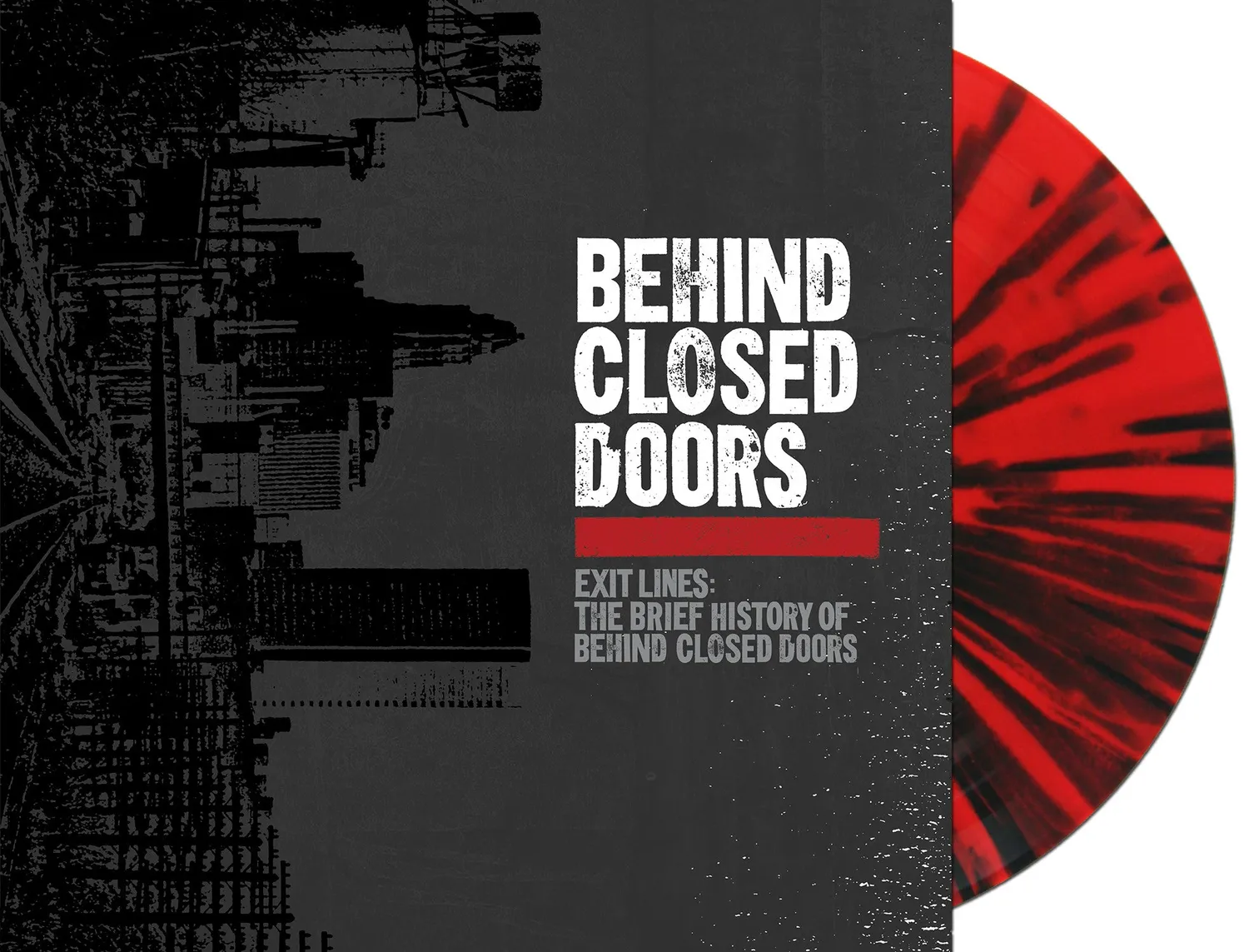Behind Closed Doors Exit Lines vinyle LP rouge splatter