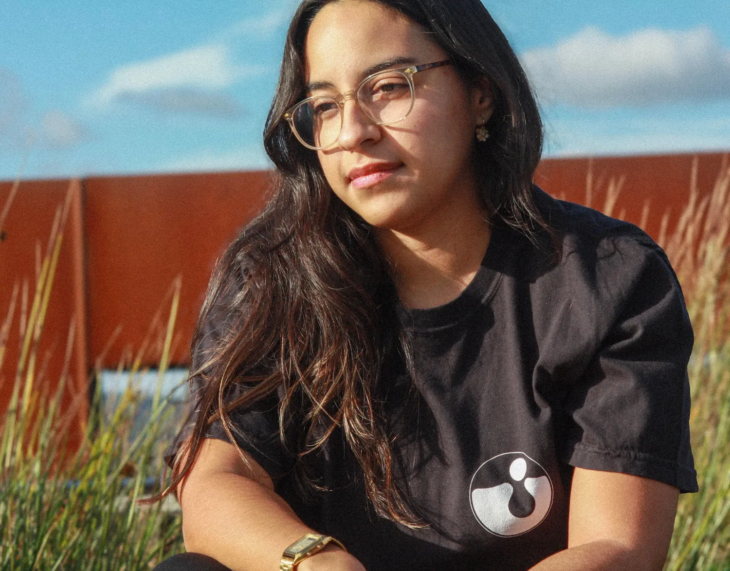EMI Harvest Logo t-shirt noir coton bio