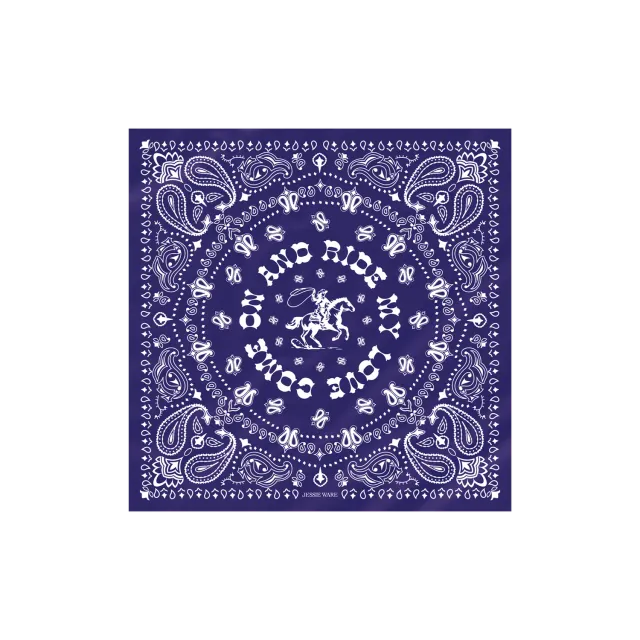 EMI Ride Bandana satin bleu marine 60x60