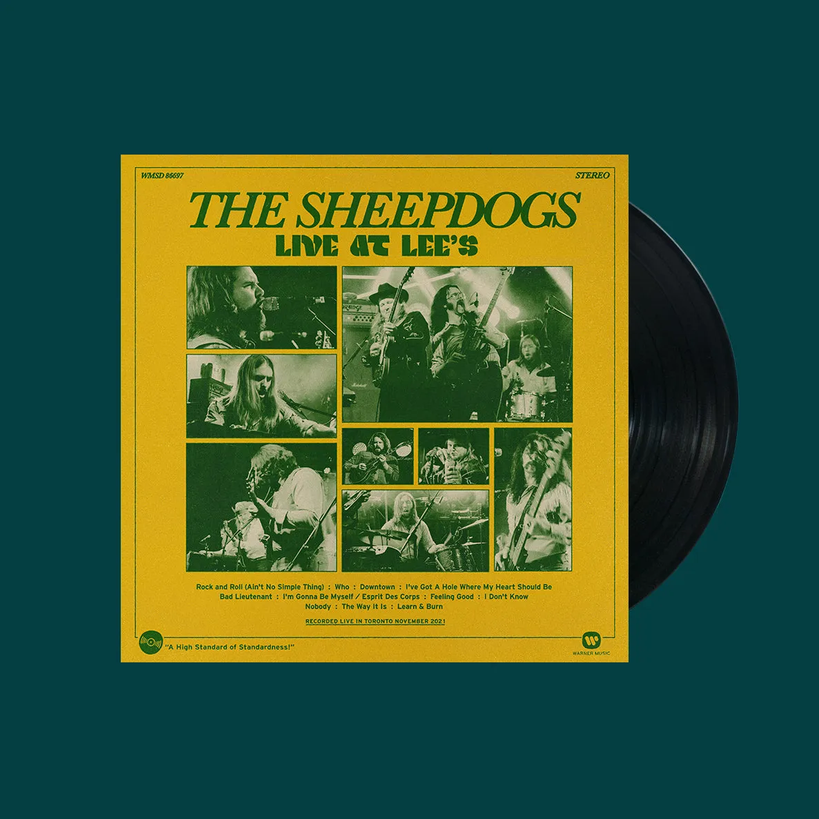 Sheepdogs Live at Lee's double vinyle LP vert