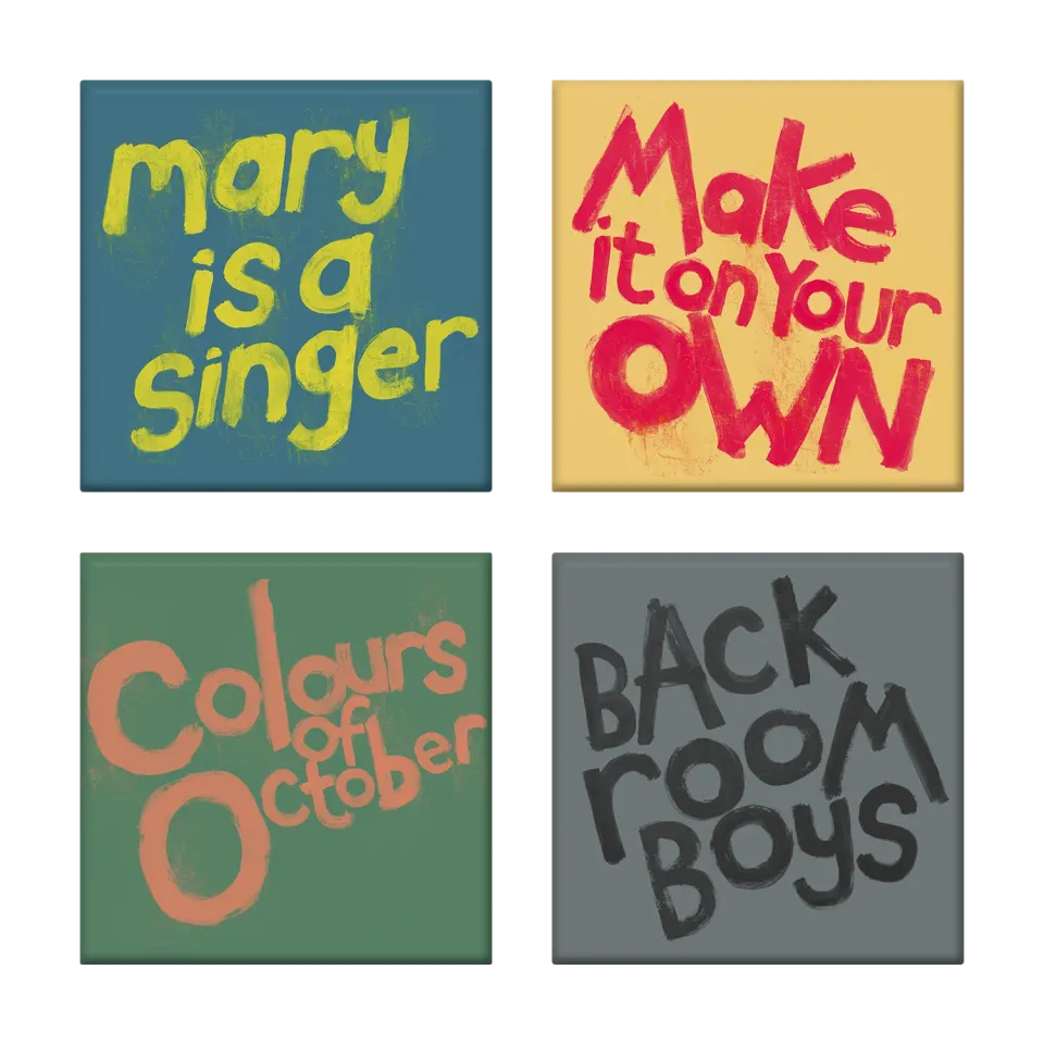 EMI Make Em Laugh set 4 dessous de verre céramique
