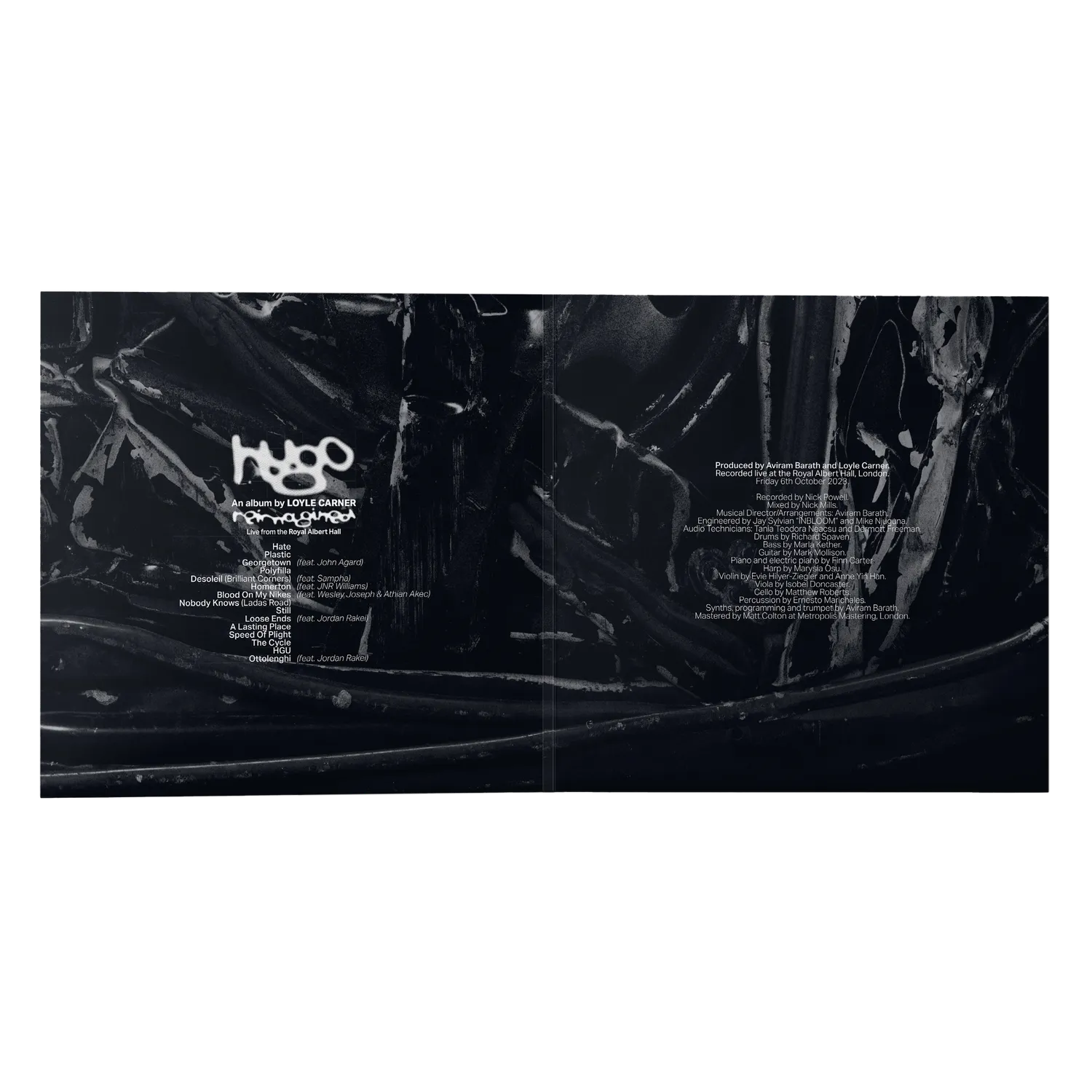 EMI Loyle Carner Hugo Reimagined vinyle 2LP live gatefold