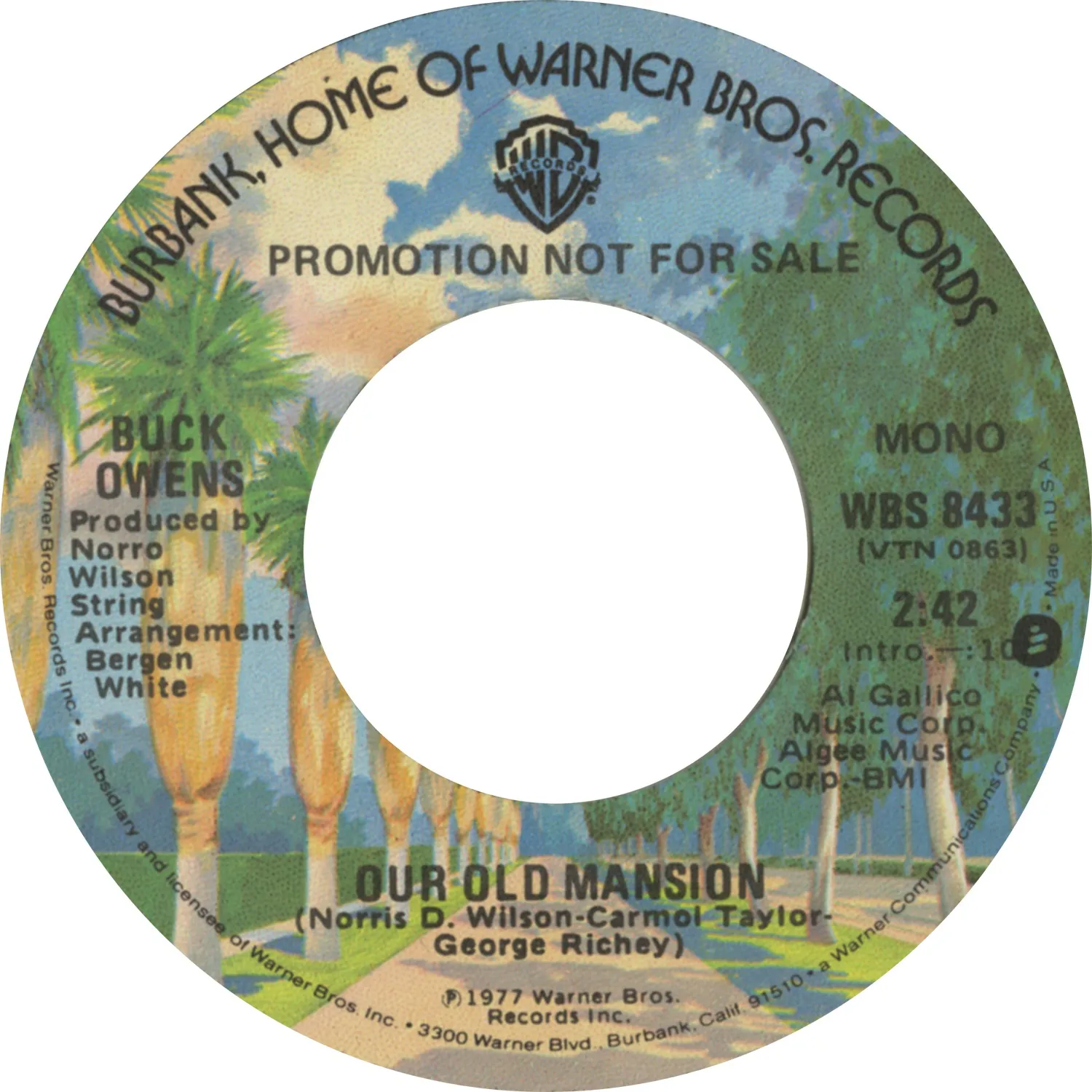 Omnivore Recordings Buck Owens Our Old Mansion vinyle 7 pouces