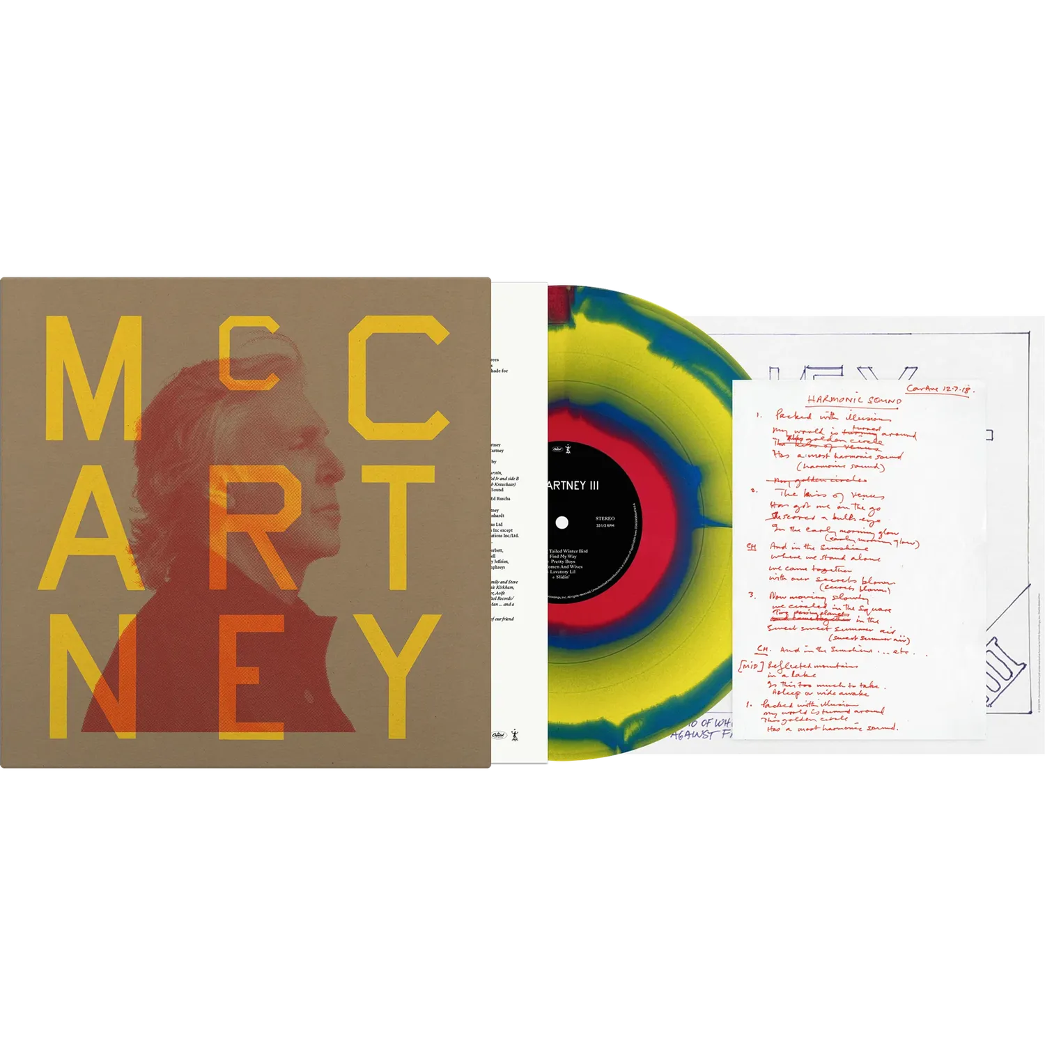 EMI McCartney III 3x3 Edition vinyle LP tricolore