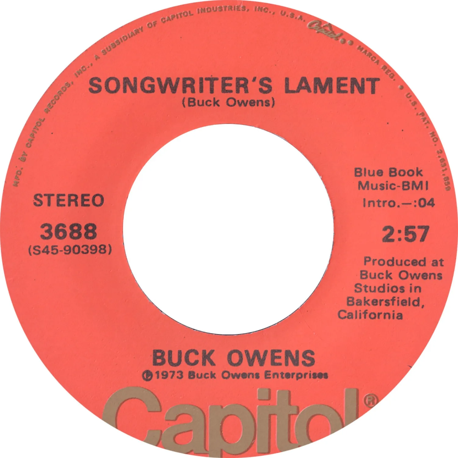 Omnivore Recordings Buck Owens Arms Full Of Empty vinyle 7 pouces