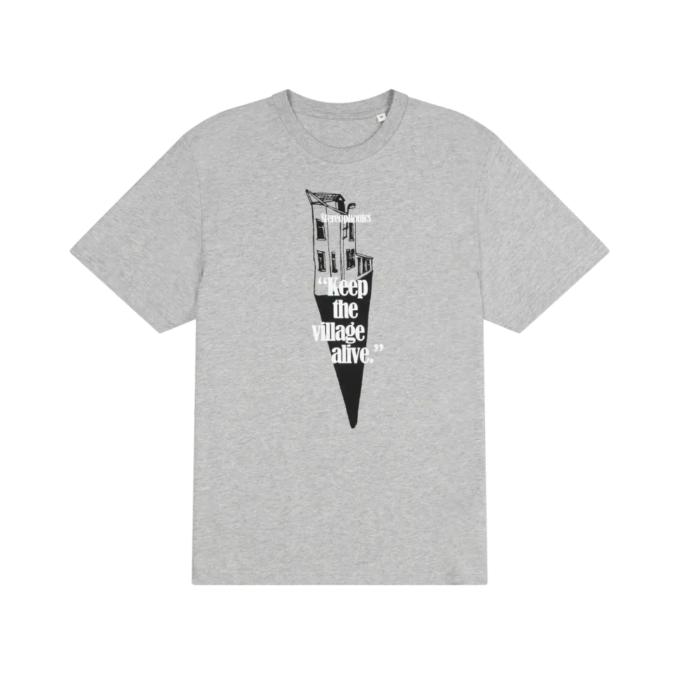 EMI Keep The Village Alive T-shirt gris coton vintage