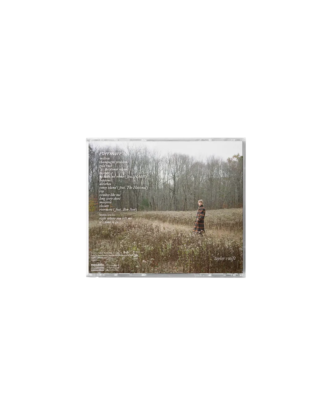 Taylor Swift Evermore Deluxe CD 17 titres