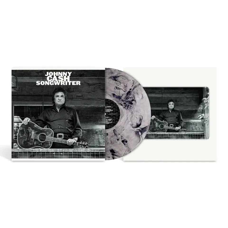 EMI Johnny Cash Songwriter vinyle LP smoke litho