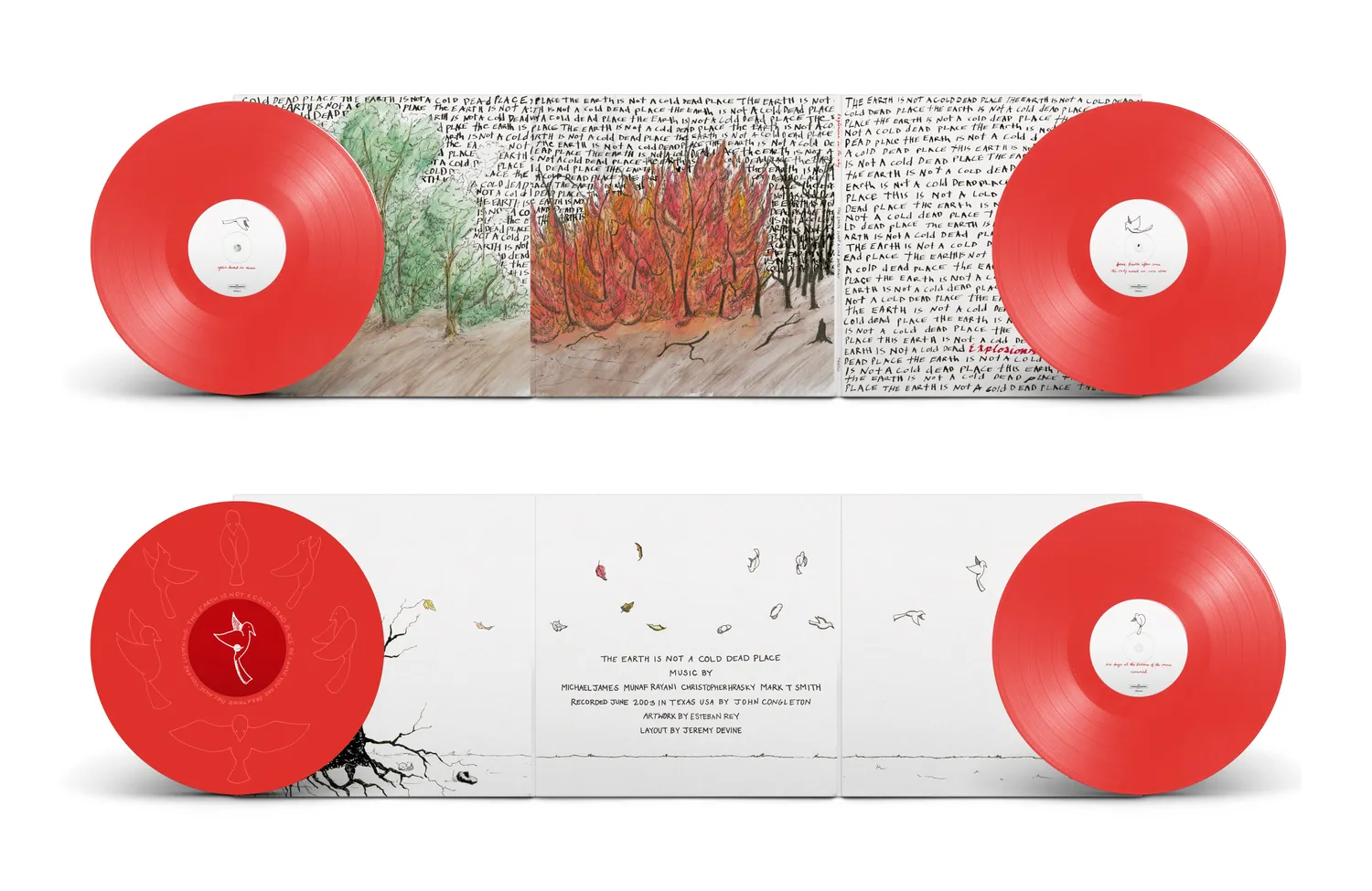 Temporary Residence Explosions In The Sky Earth 2xLP rouge