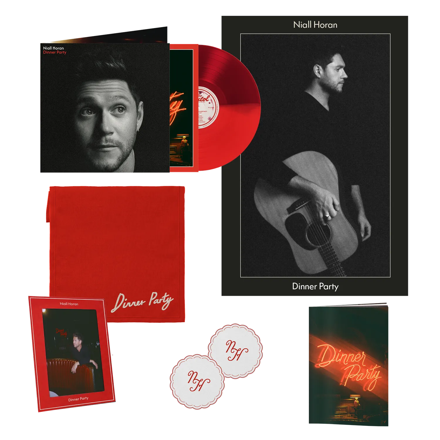 EMI Dinner Party Red Booth Edition vinyle + carte signée