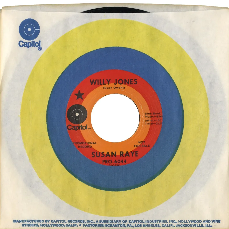 Omnivore Susan Raye Willy Jones 45 tours vinyle vintage country