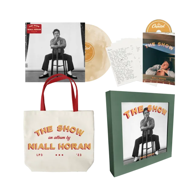 Niall Horan The Show coffret collector vinyle doré fenêtre
