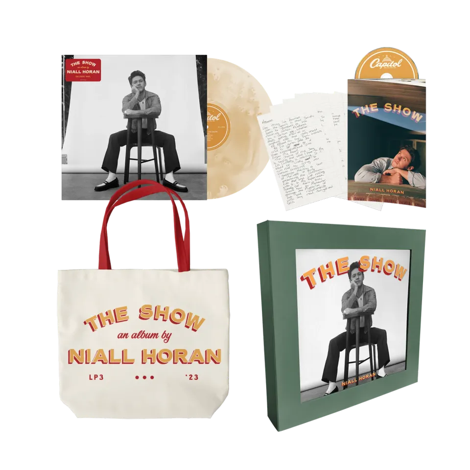 Niall Horan The Show coffret collector vinyle doré fenêtre