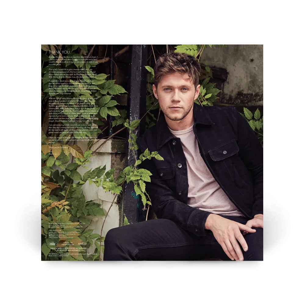 EMI Flicker Niall Horan vinyle LP swirl bleu