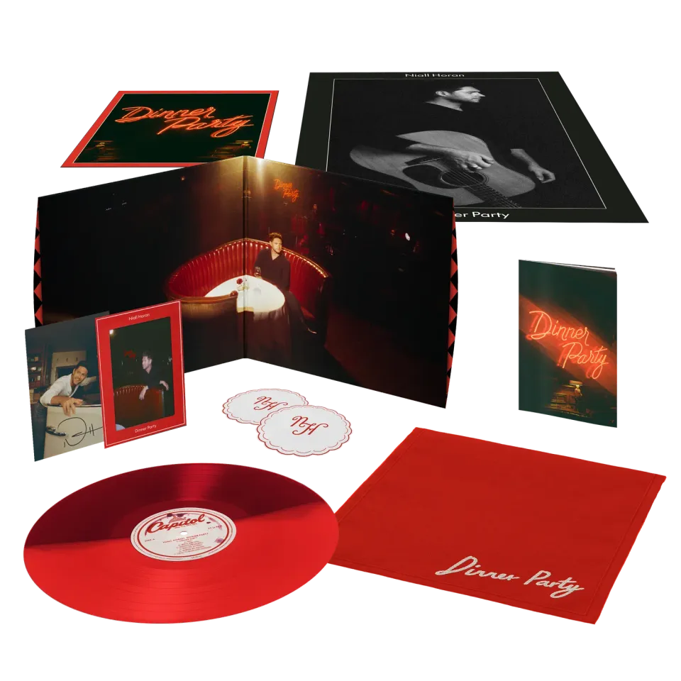 EMI Dinner Party Red Booth Edition vinyle + carte signée
