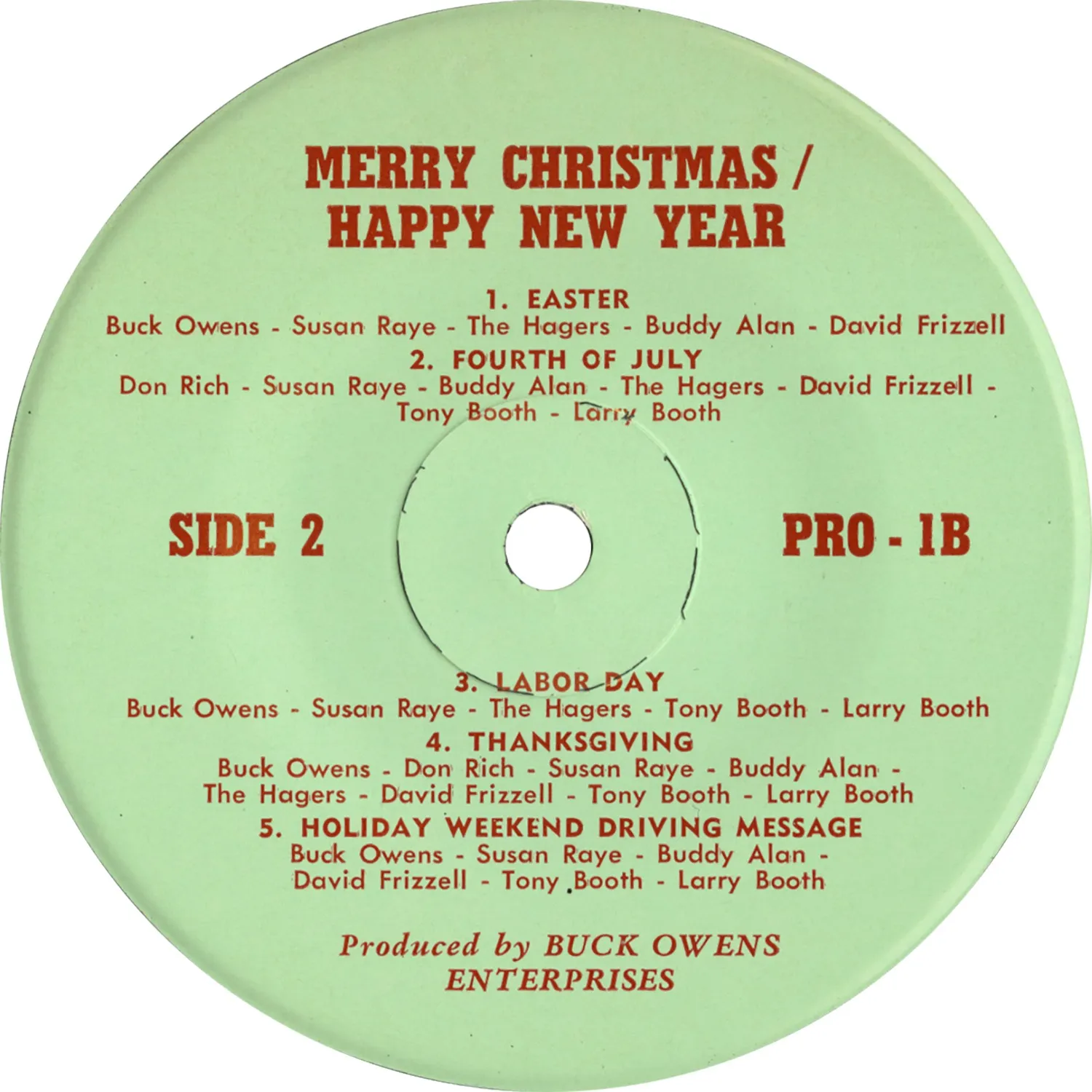 Omnivore Merry Christmas Happy New Year single 7" vintage