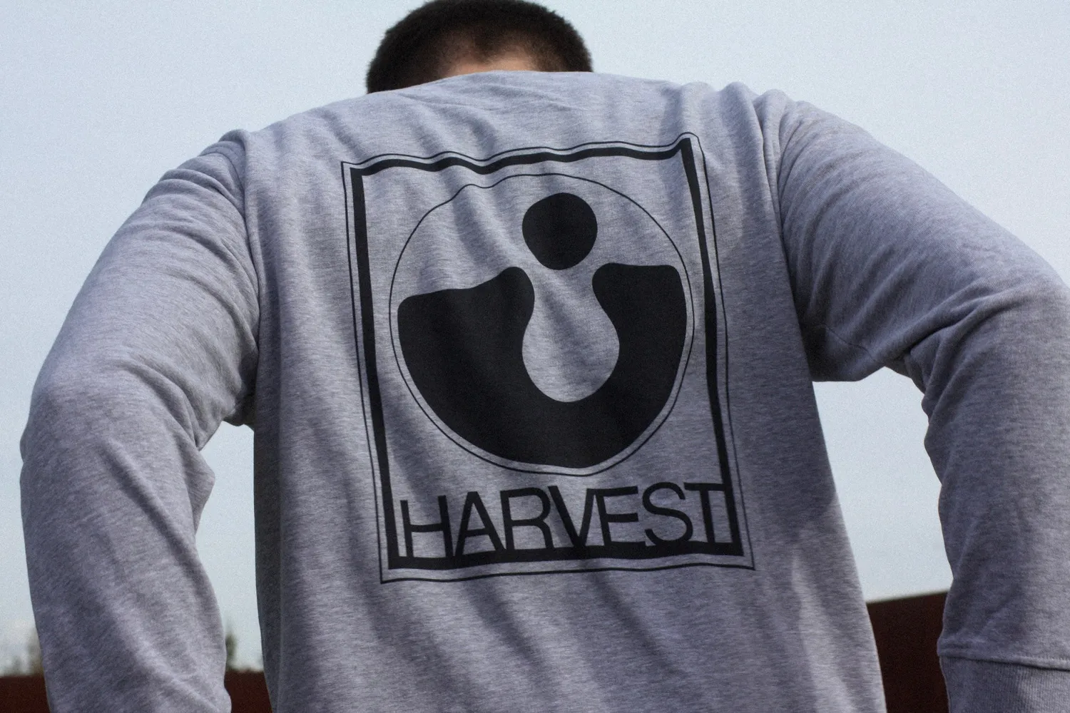 EMI Harvest Logo sweat crewneck gris coton bio