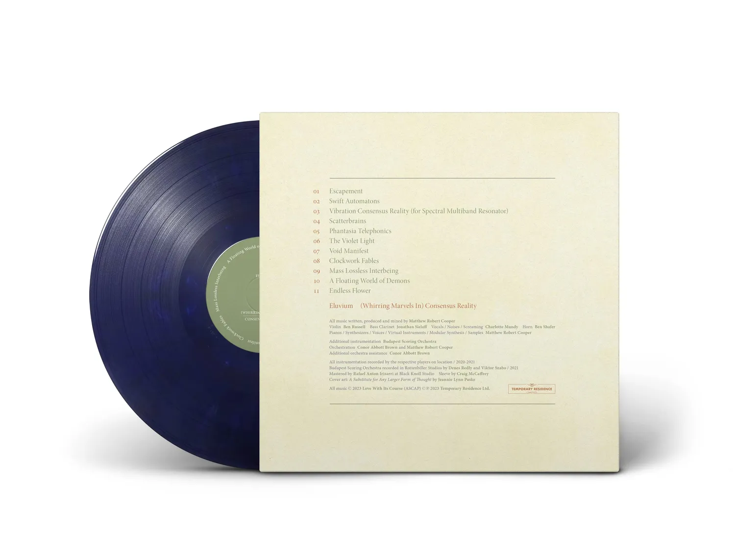 Temporary Residence Eluvium Consensus Reality LP Ocean