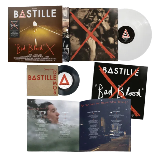 Bastille Bad Blood X vinyle couleur 10ème anniversaire + 7"