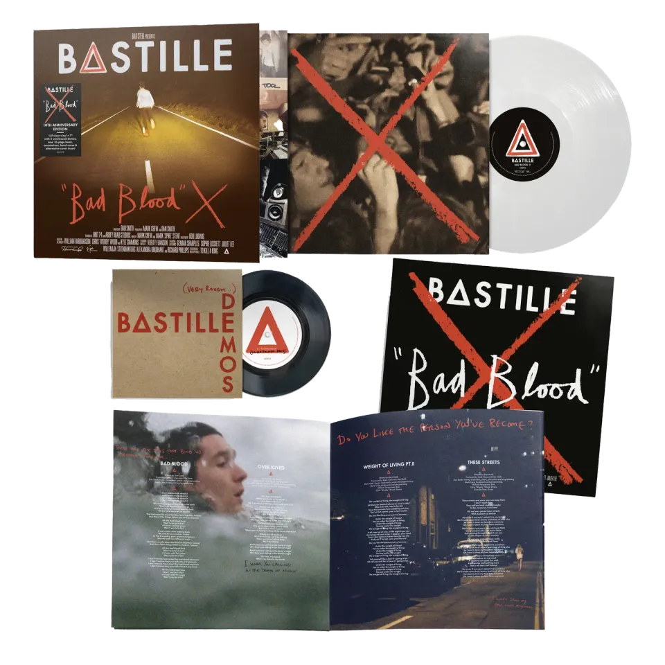 Bastille Bad Blood X vinyle couleur 10ème anniversaire + 7"