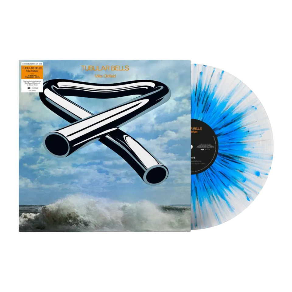 EMI Tubular Bells vinyle LP bleu splatter NAD26