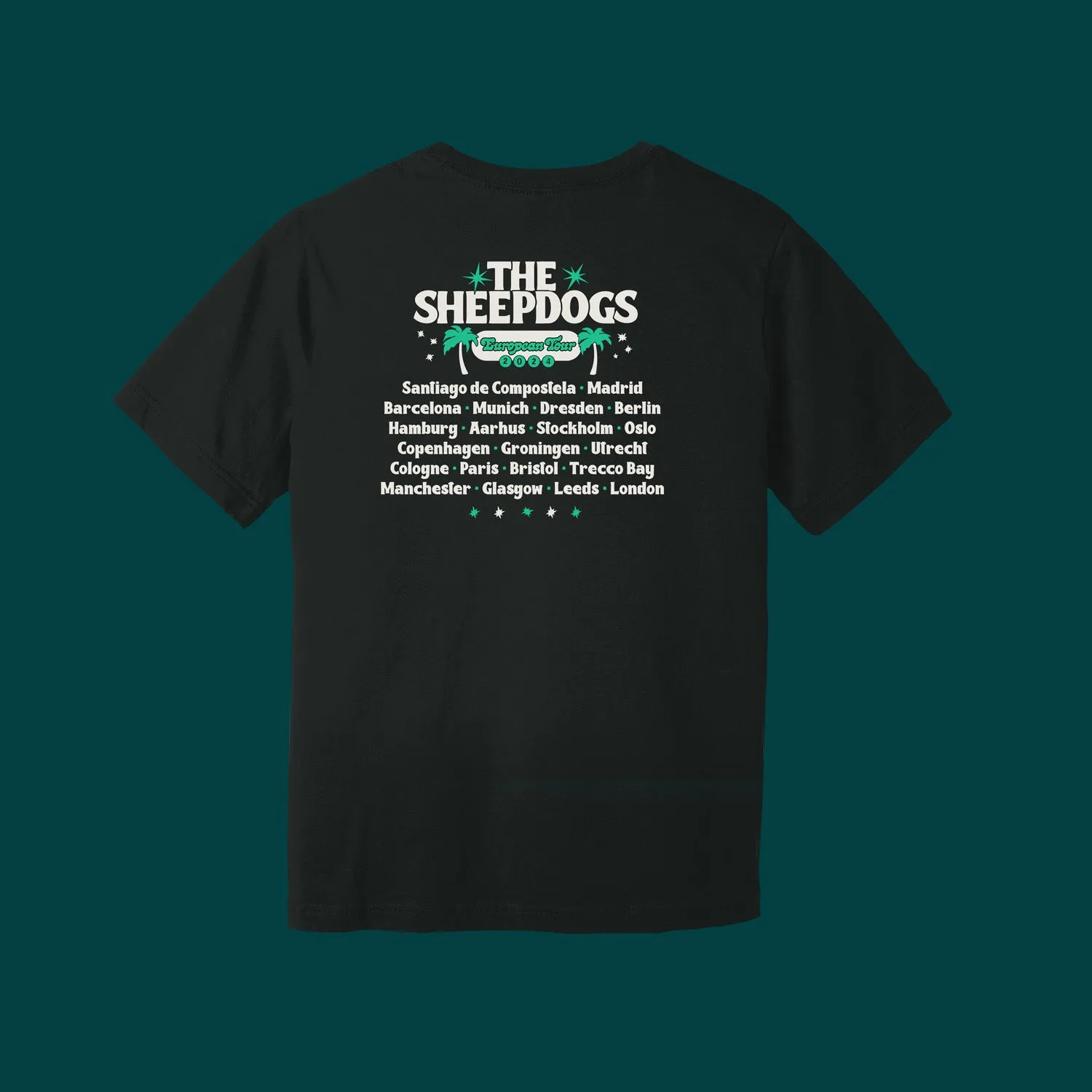 Sheepdogs Recording Co Autumnal Voyage t-shirt tournée noir