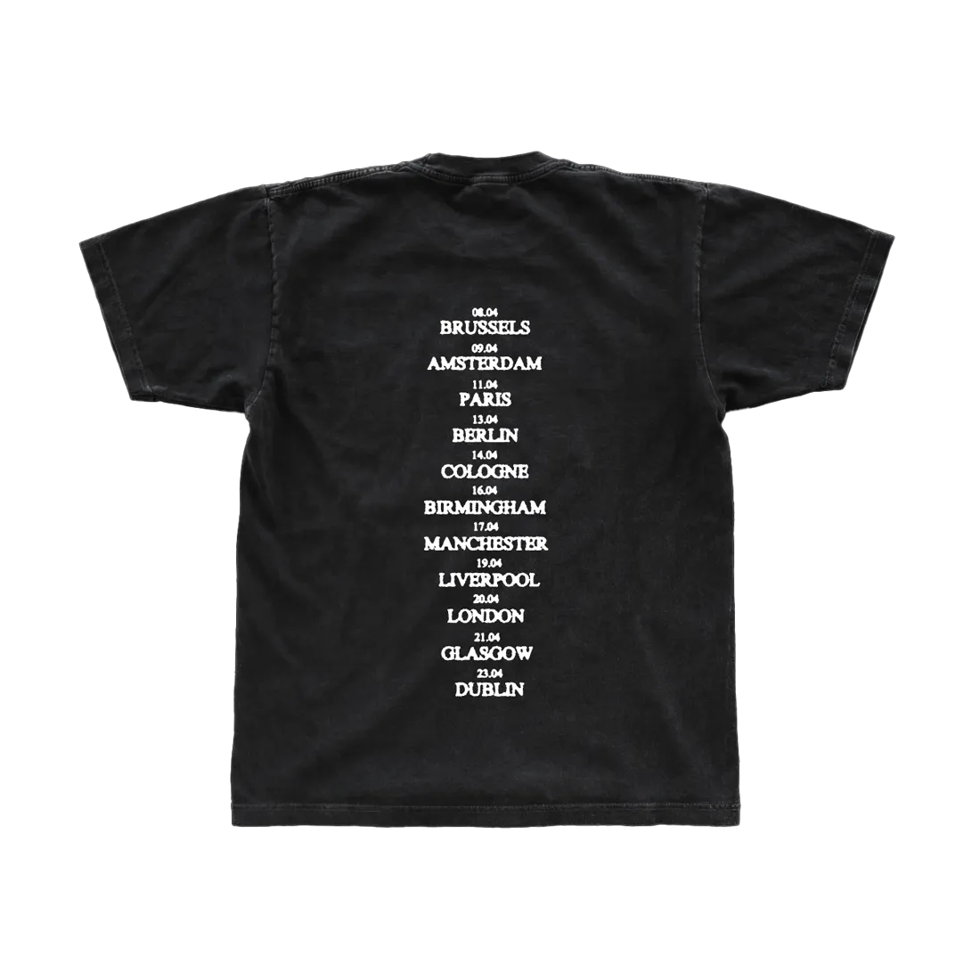 EMI Sekou UK & Europe Tour t-shirt noir coton