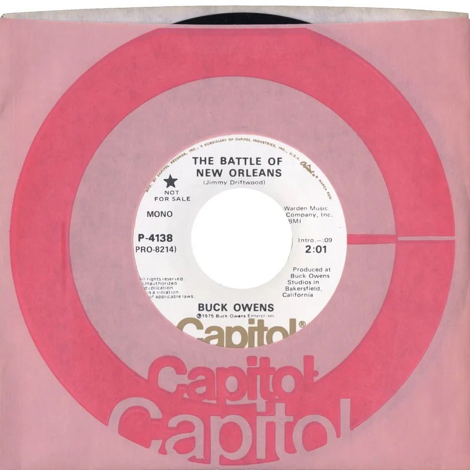 Omnivore Buck Owens Battle Of New Orleans 45 tours vintage mono