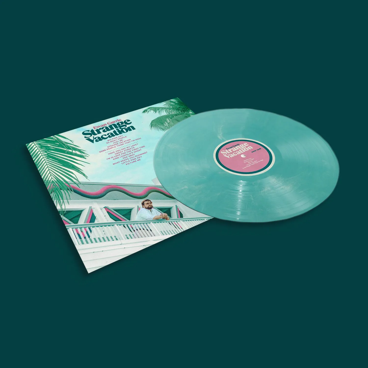 Sheepdogs Recording Co Ewan Currie Strange Vacation vinyle bleu aquamarine