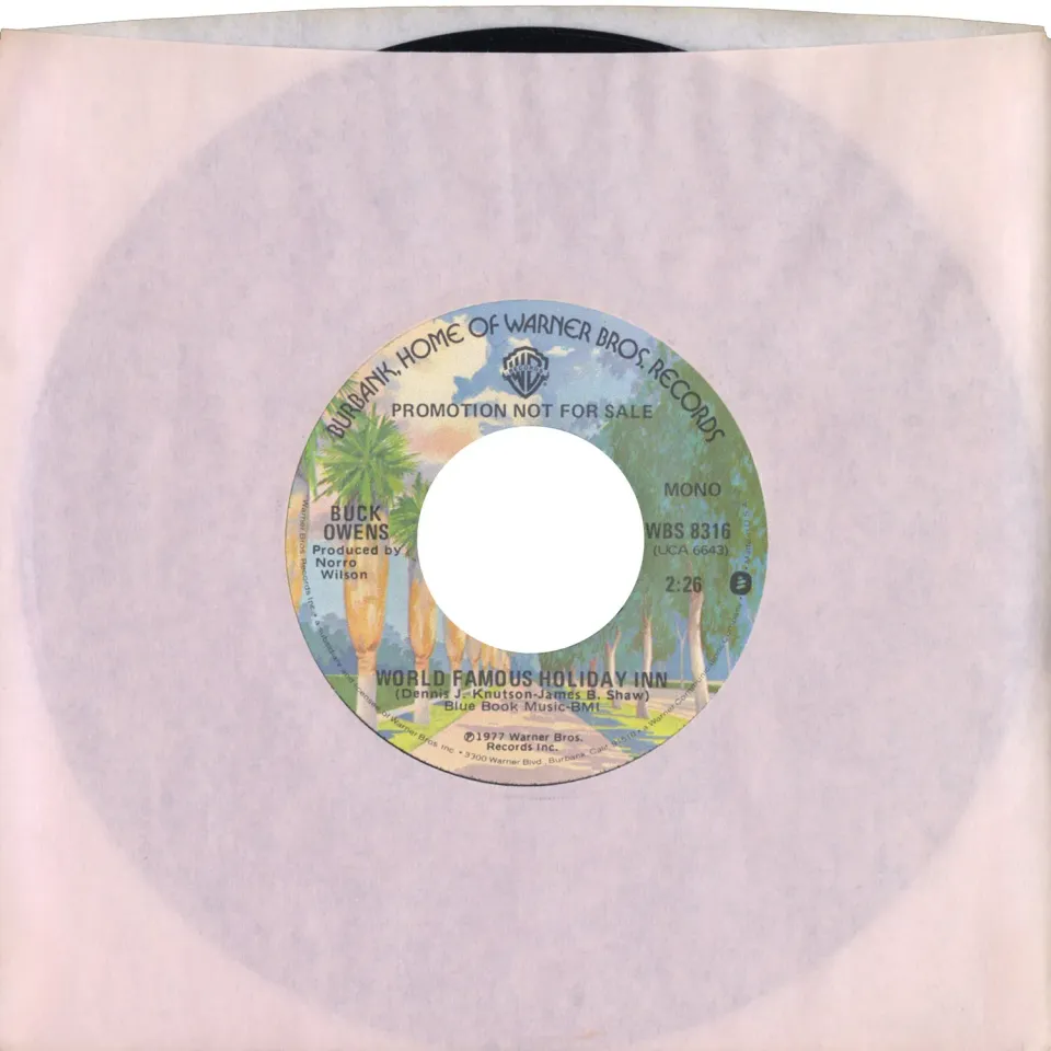 Buck Owens World Famous Holiday Inn Vinyle 7 pouces vintage