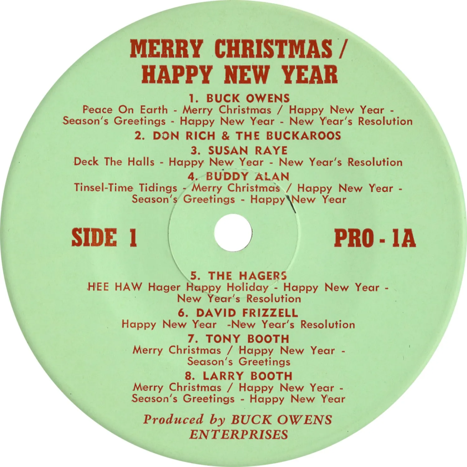 Omnivore Merry Christmas Happy New Year single 7" vintage