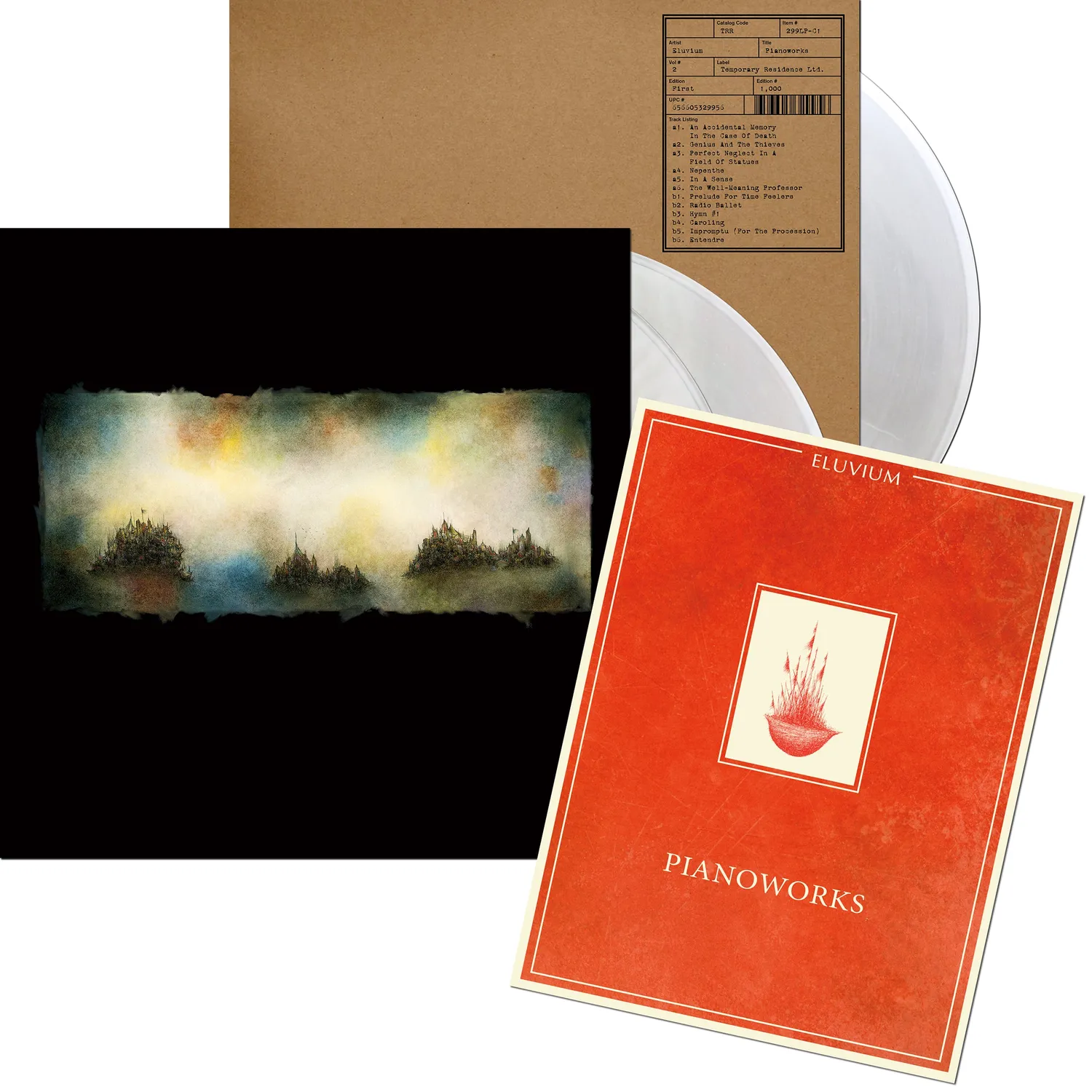 Eluvium Pianoworks vinyle 2LP noir piano