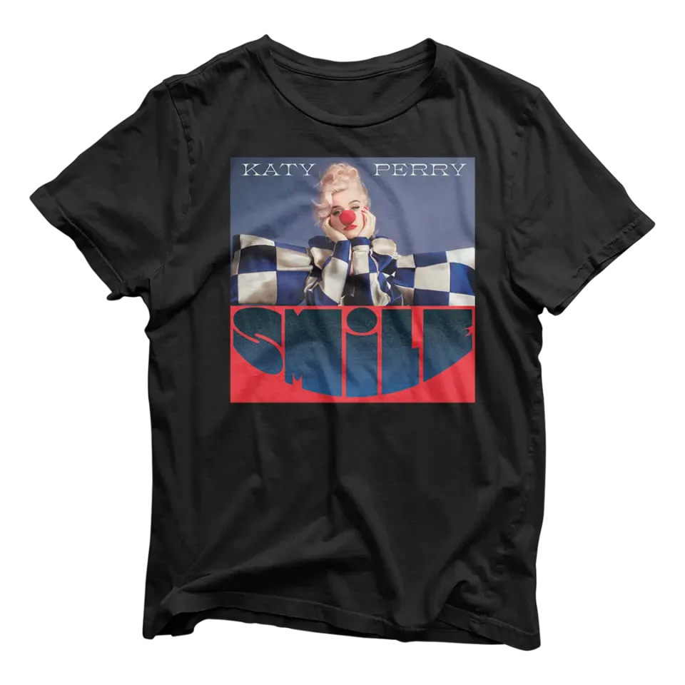 EMI Smile t-shirt noir 100% coton unisexe