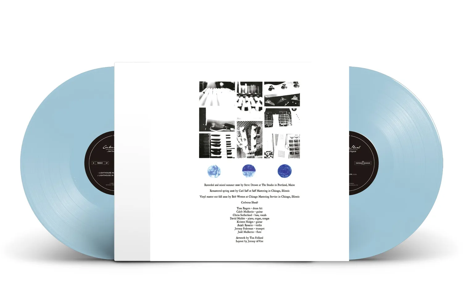 Temporary Residence Cerberus Shoal And Farewell To Hightide double vinyle bleu ciel