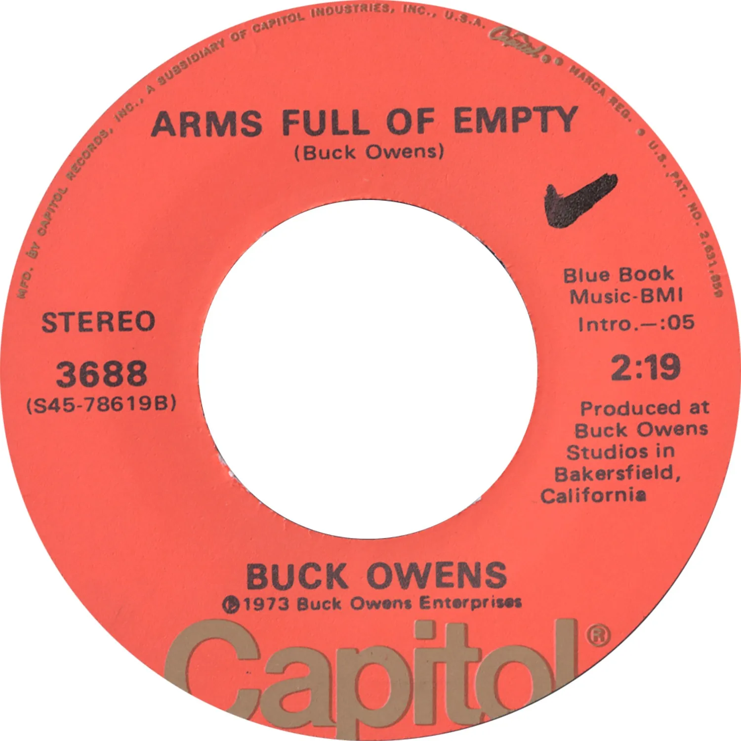 Omnivore Recordings Buck Owens Arms Full Of Empty vinyle 7 pouces