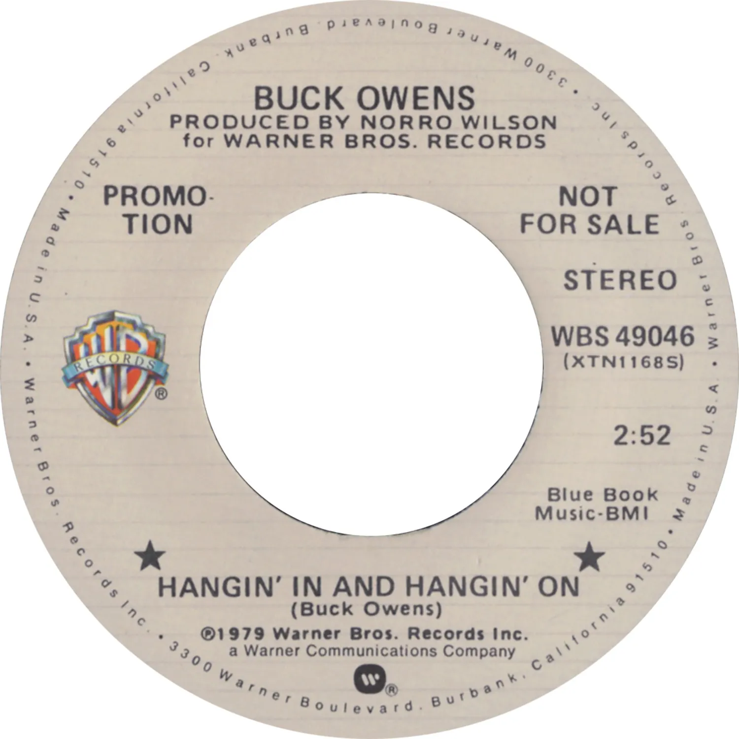Omnivore Buck Owens Hangin’ In And Hangin’ On 45 tours 7" vintage
