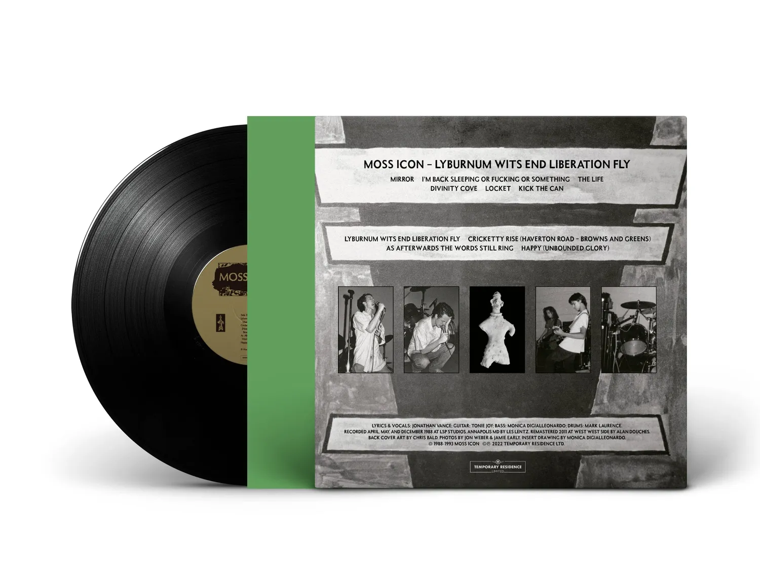 Moss Icon Lyburnum Wits End Liberation Fly vinyle LP blanc transparent
