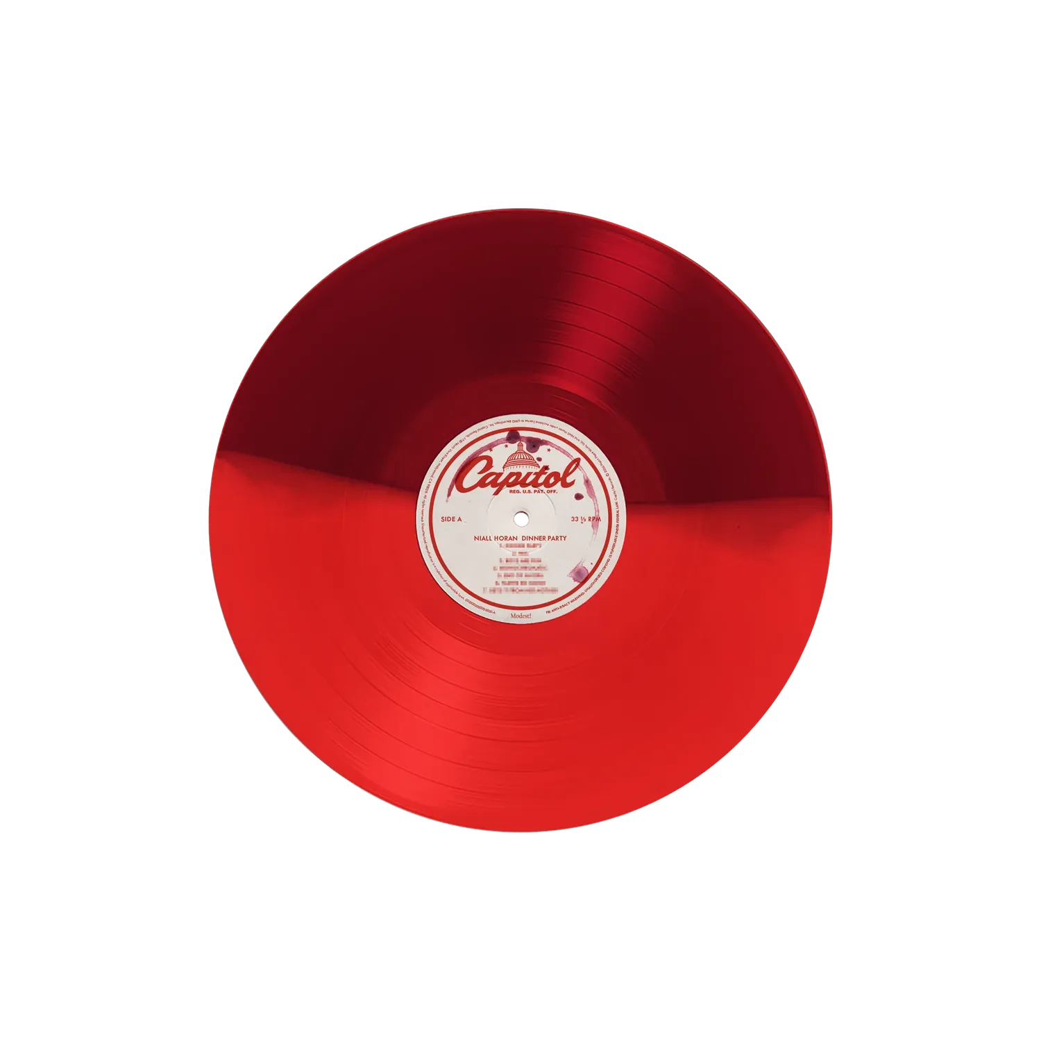 EMI Dinner Party Red Booth Edition vinyle + carte signée